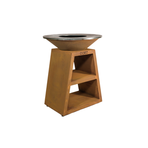 Brasero TRIO 82 Corten – H100